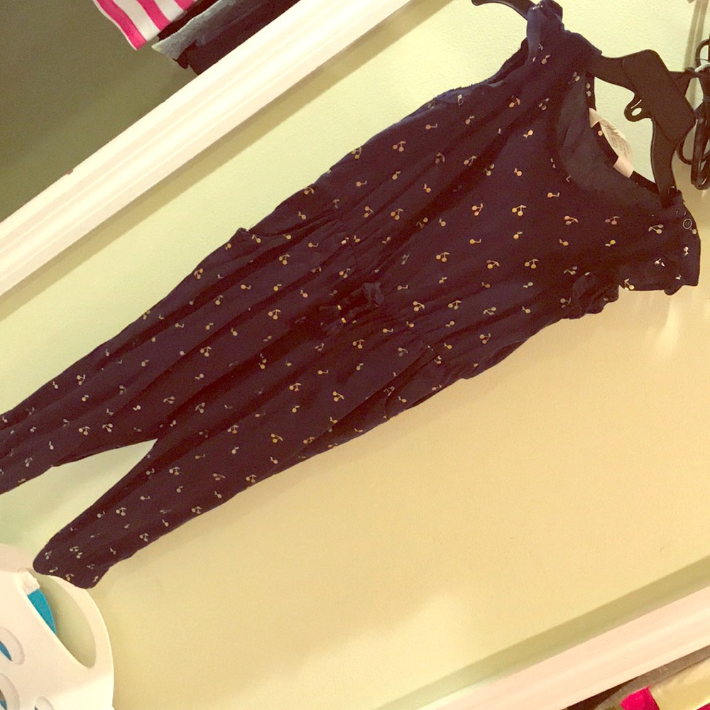 H & M Navy & gold jumper